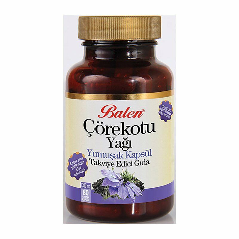 Balen Çörekotu Yağı Yumuşak Kapsül 1380 Mg*80