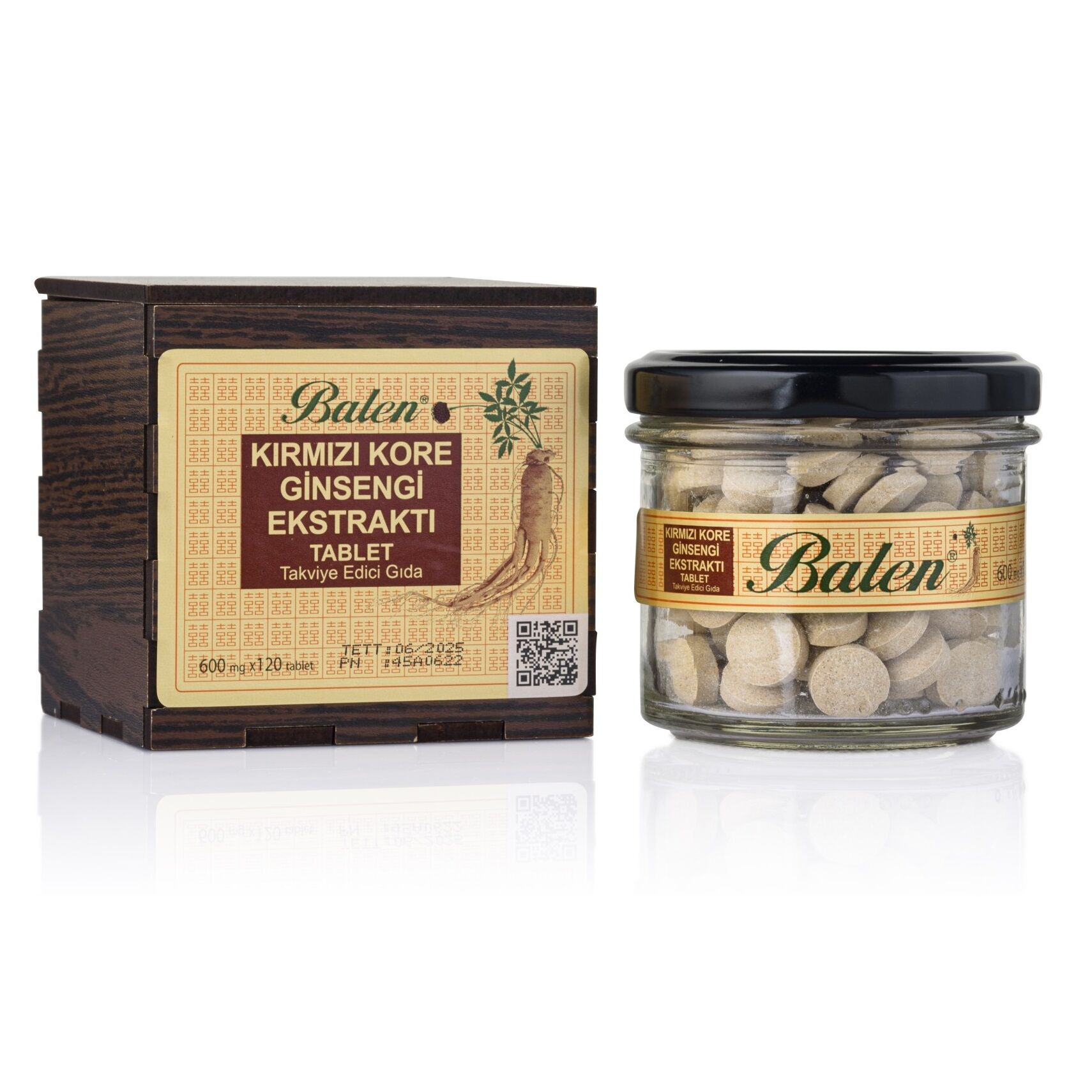 Balen Kırmızı Kore Ginseng Tablet 600 Mg 120 Adet