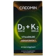 Cadomin D3+K2 Vitaminleri 60 Softjel Kapsül