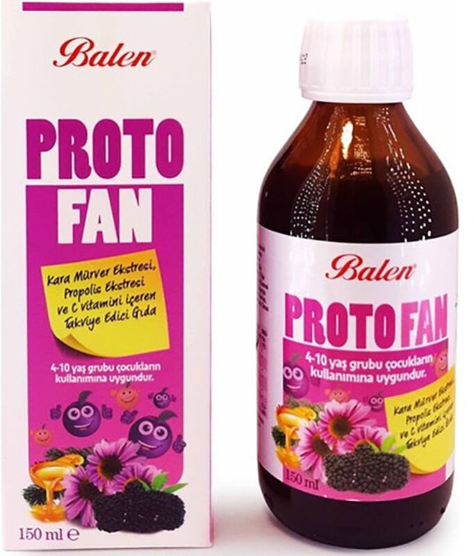 Balen Protofan Karamürver, Propolis Ve C Vitamini Şurup 150 Ml