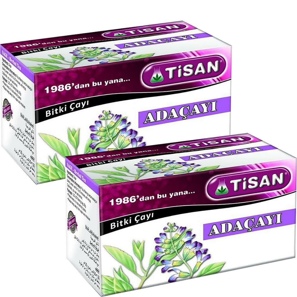 Tisan Adaçayı Bitki Süzen Poşet Çay 2'li 20 x 2.5 G