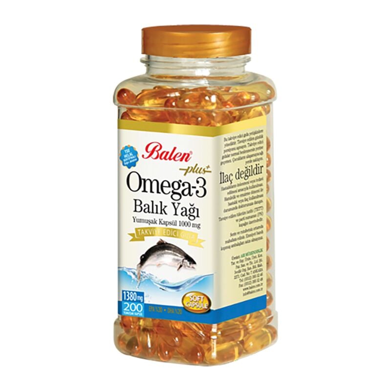 Balen Omega 3 Balık Yağı Yumuşak Kapsül 1380 Mg*200