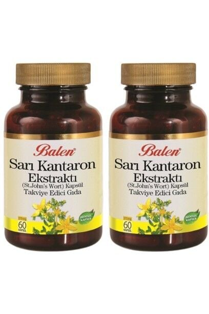 2 Kutu Balen Sarı Kantaron Kapsül 60x375 MG St.Johns Wort Kantoron