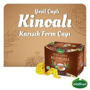 Mindivan Yeşil Çaylı Kuinoalı Karışık Bitki Çayı 30 Poşet
