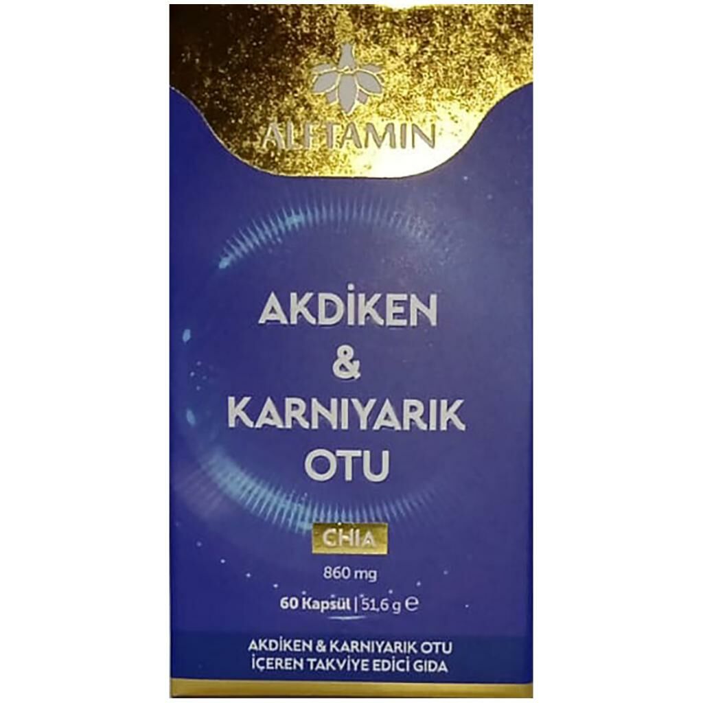 Alftamin Akdiken & Karnıyarık Otu 860 Mg 60 Kapsül