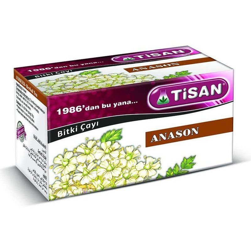 Tisan Anason Bitki Süzen Poşet Çay 20'li