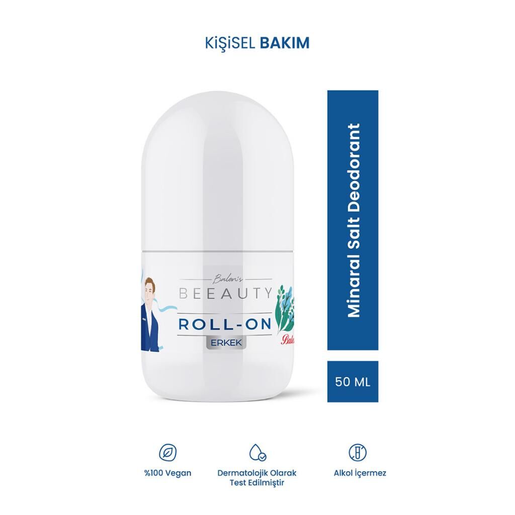 Balen’s Beeauty Erkek Mineral Salt Deodorant Roll On 50 Ml
