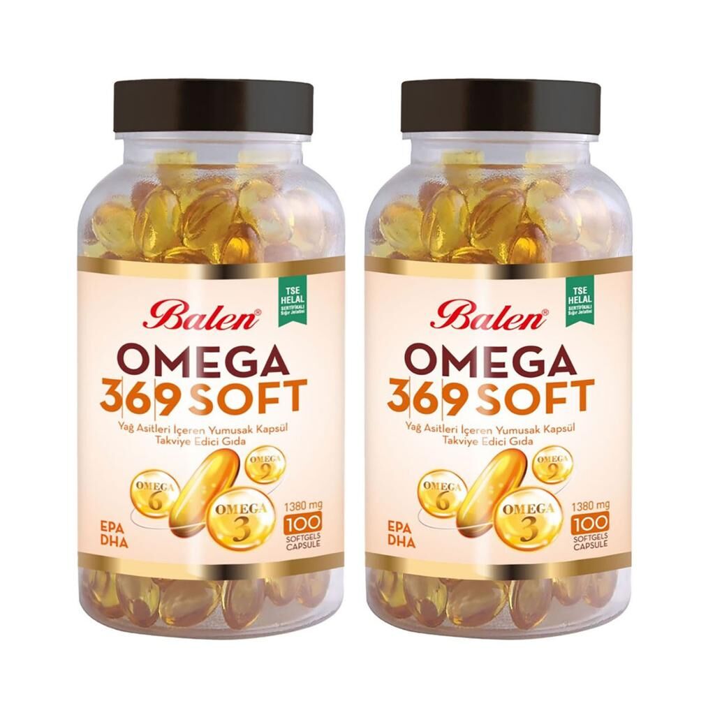Balen Omega 3-6-9 Soft 1380 Mg 100 Kapsül x 2 Adet