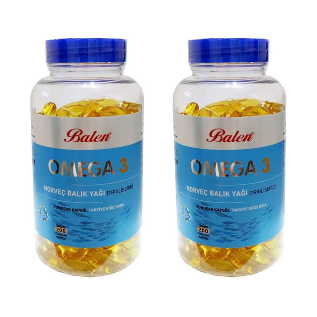 Balen Omega 3 Norveç Balık Yağı 2 Adet 1380 Mg 200 Kapsül