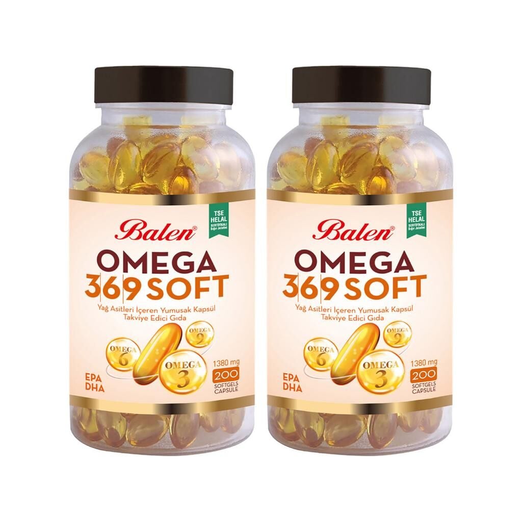 Balen Omega 3-6-9 Soft 2 Adet 1380 Mg 200 Kapsül