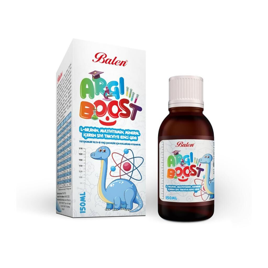 Balen Argi Boost  L-Arjinin Multivitamin Mineral İçeren Sıvı Takviye Edici Gıda 150 Ml