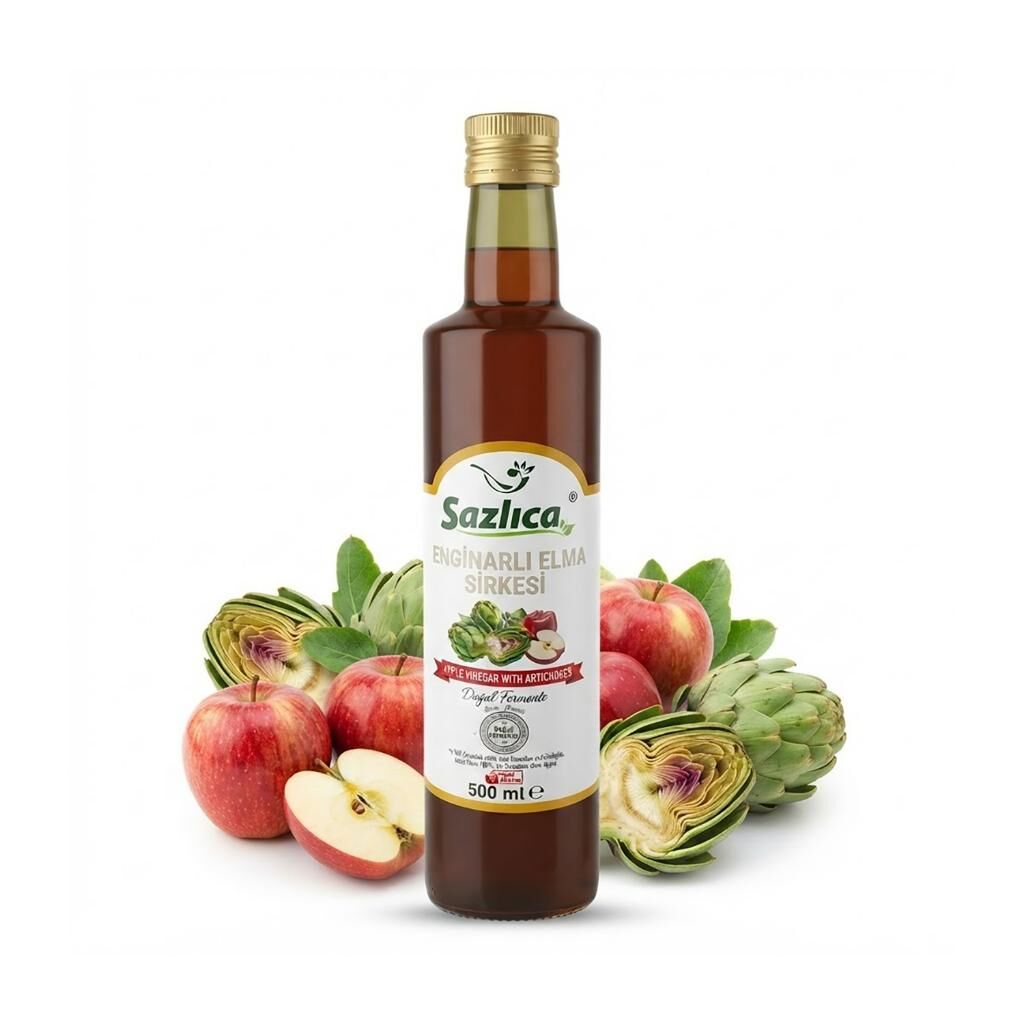 Sazlıca Enginarlı Elma Sirkesi 500 ml